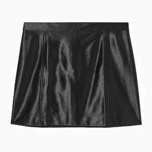 NWOT COS high shine satin mini skirt slim fit